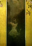 Gustav Klimt karlek oil on canvas